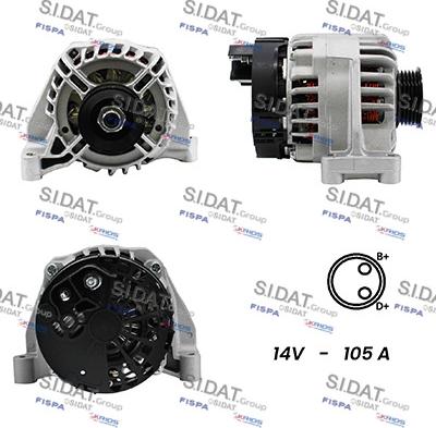 Fispa A12DE0007A2 - Alternatore www.autoricambi360.it