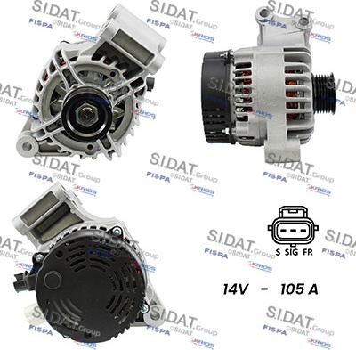 Fispa A12DE0087A2 - Alternatore www.autoricambi360.it