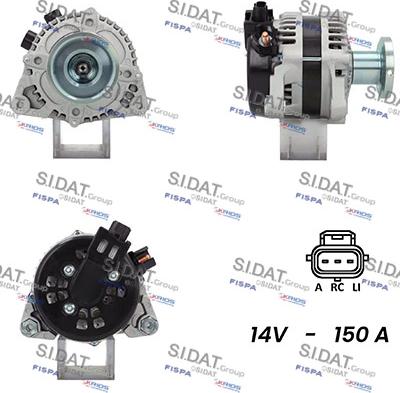 Fispa A12DE0153A2 - Alternatore www.autoricambi360.it