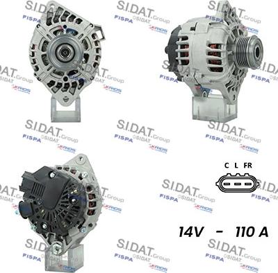 Fispa A12VA0824A2 - Alternatore www.autoricambi360.it