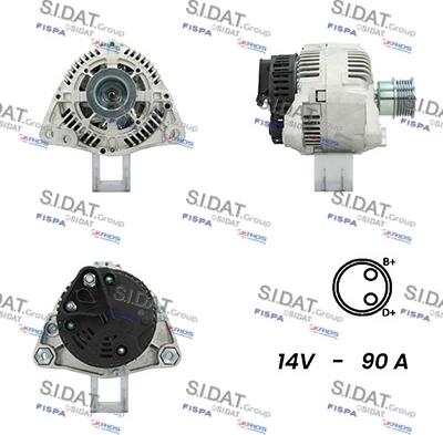 Fispa A12VA0381A2 - Alternatore www.autoricambi360.it