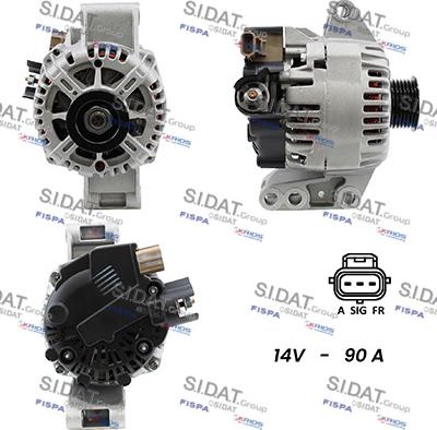 Fispa A12VA0200A2 - Alternatore www.autoricambi360.it