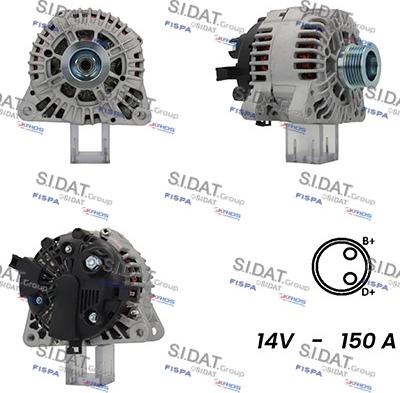 Fispa A12VA1017A2 - Alternatore www.autoricambi360.it