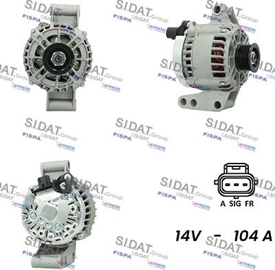 Fispa A12VS0060A2 - Alternatore www.autoricambi360.it
