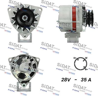 Fispa A24BH0003A2 - Alternatore www.autoricambi360.it