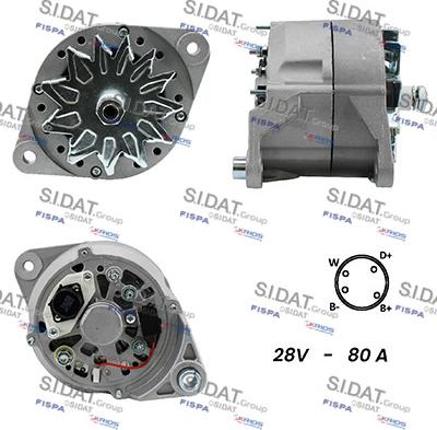 Fispa A24BH0078A2 - Alternatore www.autoricambi360.it