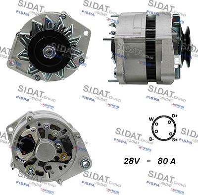 Fispa A24BH0103A2 - Alternatore www.autoricambi360.it