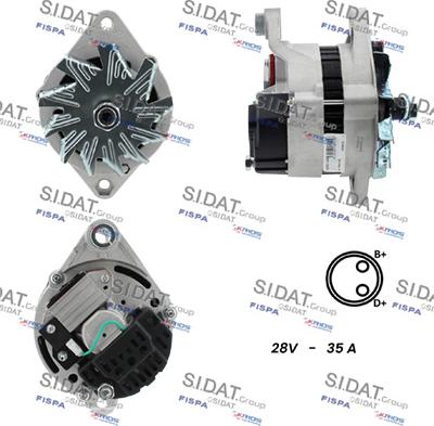 Fispa A24MA0154A2 - Alternatore www.autoricambi360.it