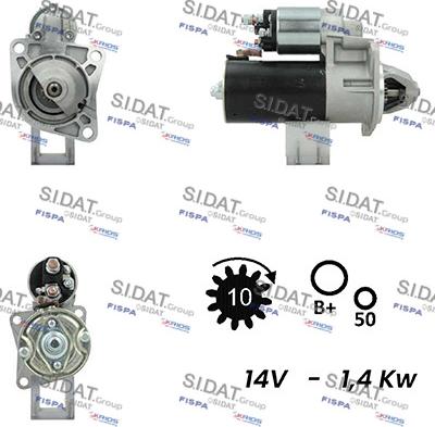 Fispa S12BH0479A2 - Motorino d'avviamento www.autoricambi360.it