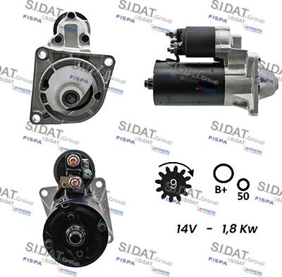 Fispa S12BH0007A2 - Motorino d'avviamento www.autoricambi360.it