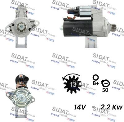 Fispa S12BH0145A2 - Motorino d'avviamento www.autoricambi360.it