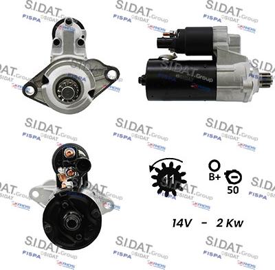 Fispa S12BH0177A2 - Motorino d'avviamento www.autoricambi360.it
