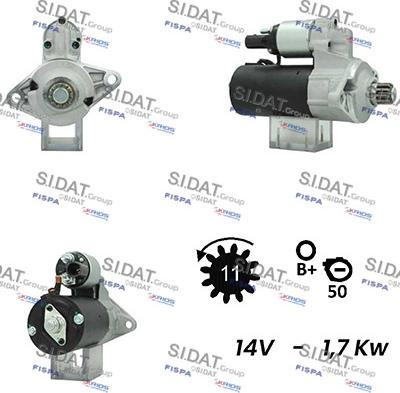Fispa S12BH0350A2 - Motorino d'avviamento www.autoricambi360.it