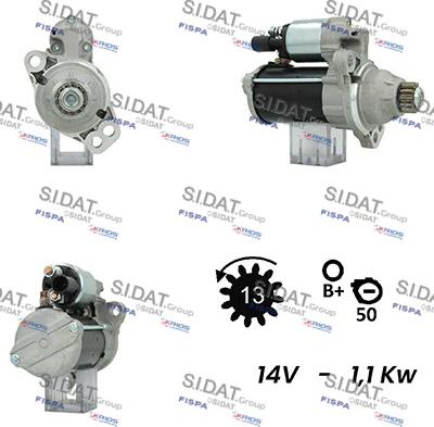 Fispa S12BH0254A2 - Motorino d'avviamento www.autoricambi360.it