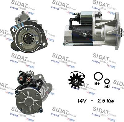 Fispa S12HT0190A2 - Motorino d'avviamento www.autoricambi360.it