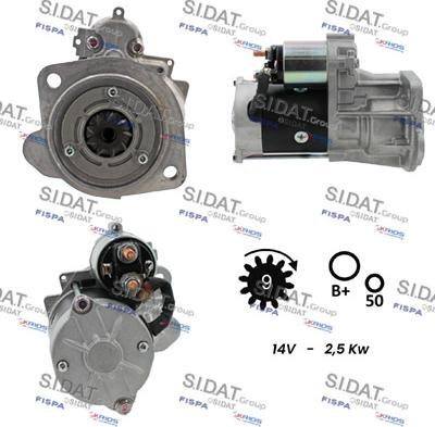Fispa S12HT0190 - Motorino d'avviamento www.autoricambi360.it