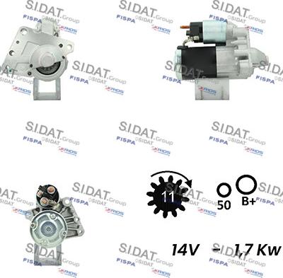 Fispa S12MH0014A2 - Motorino d'avviamento www.autoricambi360.it