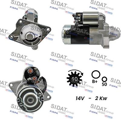 Fispa S12MH0021A2 - Motorino d'avviamento www.autoricambi360.it