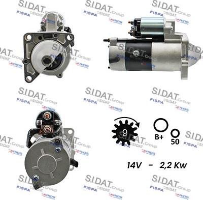 Fispa S12MH0150A2 - Motorino d'avviamento www.autoricambi360.it