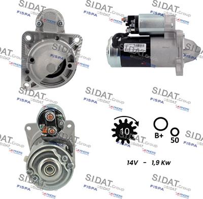 Fispa S12MH0822A2 - Motorino d'avviamento www.autoricambi360.it