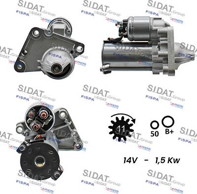 Fispa S12VA0014A2 - Motorino d'avviamento www.autoricambi360.it