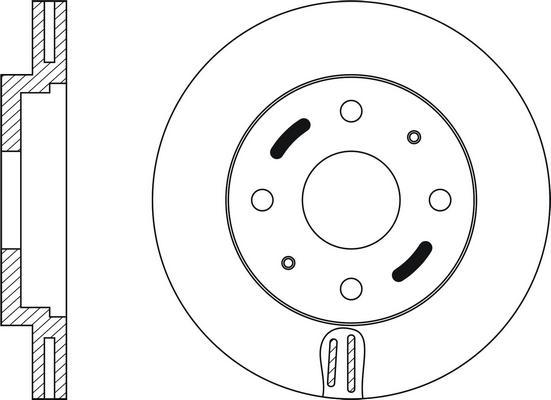 TRW DF4054 - Discofreno www.autoricambi360.it