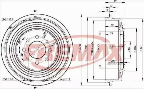 FREMAX BD-0511 - Tamburo freno www.autoricambi360.it