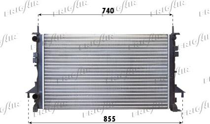 Frigair 0109.3089 - Radiatore, Raffreddamento motore www.autoricambi360.it