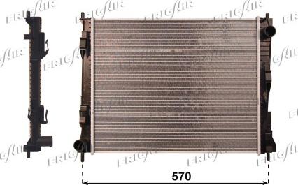 Frigair 0109.3109 - Radiatore, Raffreddamento motore www.autoricambi360.it