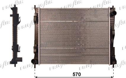 Frigair 0109.3108 - Radiatore, Raffreddamento motore www.autoricambi360.it