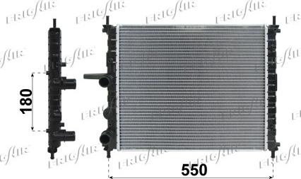Frigair 0104.3020 - Radiatore, Raffreddamento motore www.autoricambi360.it