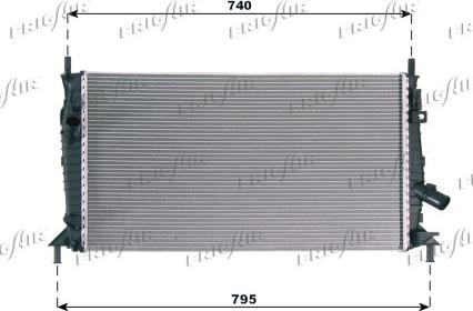 Frigair 0105.3081 - Radiatore, Raffreddamento motore www.autoricambi360.it