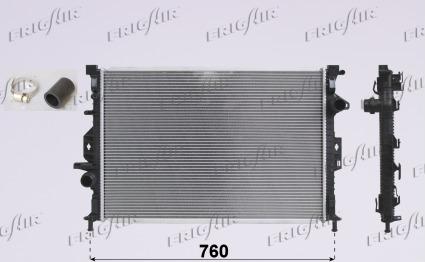 Frigair 0105.3107 - Radiatore, Raffreddamento motore www.autoricambi360.it