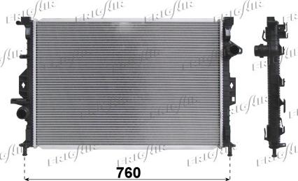 Frigair 0105.3112 - Radiatore, Raffreddamento motore www.autoricambi360.it