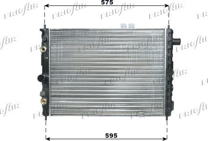 Frigair 0107.3025 - Radiatore, Raffreddamento motore www.autoricambi360.it