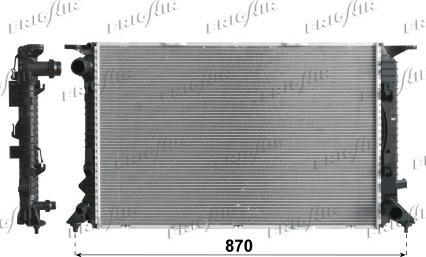 Frigair 0110.3144 - Radiatore, Raffreddamento motore www.autoricambi360.it
