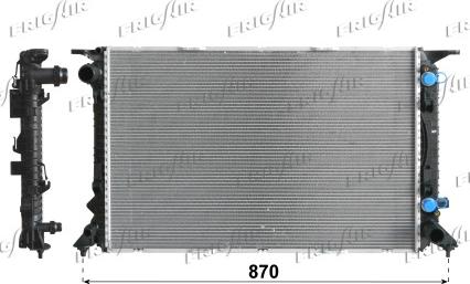 Frigair 0110.3145 - Radiatore, Raffreddamento motore www.autoricambi360.it
