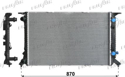 Frigair 0110.3143 - Radiatore, Raffreddamento motore www.autoricambi360.it