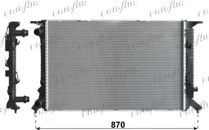 Frigair 0110.3142 - Radiatore, Raffreddamento motore www.autoricambi360.it