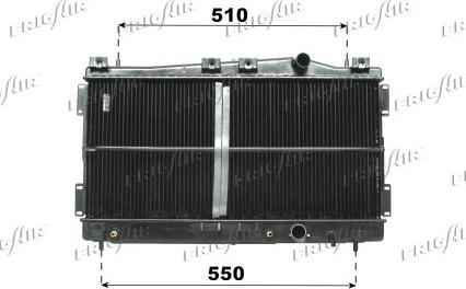 Frigair 0118.3012 - Radiatore, Raffreddamento motore www.autoricambi360.it