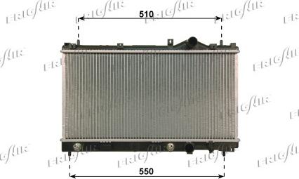 Frigair 0118.3024 - Radiatore, Raffreddamento motore www.autoricambi360.it