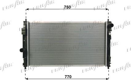 Frigair 0118.3023 - Radiatore, Raffreddamento motore www.autoricambi360.it