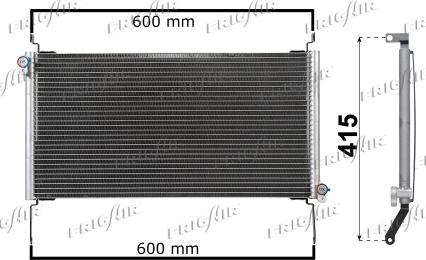 Frigair 0804.2038 - Condensatore, Climatizzatore www.autoricambi360.it