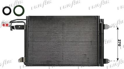 Frigair 0810.3028 - Condensatore, Climatizzatore www.autoricambi360.it