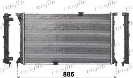 Frigair 0209.2032 - Radiatore, Raffreddamento motore www.autoricambi360.it