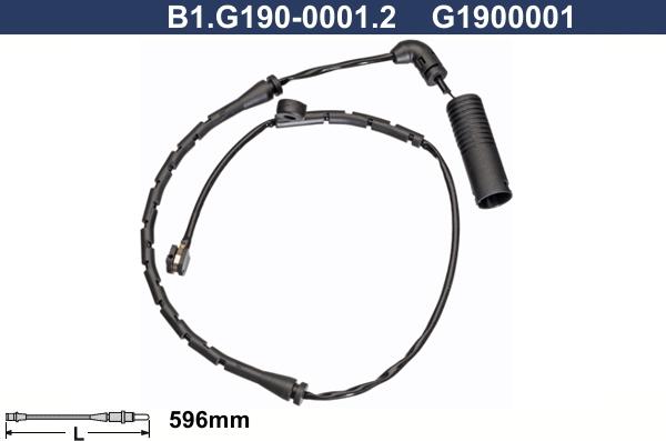Galfer B1.G190-0001.2 - Contatto segnalazione, Usura past. freno / mat. d'attrito www.autoricambi360.it