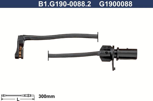 Galfer B1.G190-0088.2 - Contatto segnalazione, Usura past. freno / mat. d'attrito www.autoricambi360.it