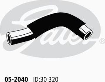 Gates 05-2040 - Flessibile radiatore www.autoricambi360.it