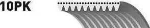 GATES 10PK1350ES - Cinghia Poly-V www.autoricambi360.it