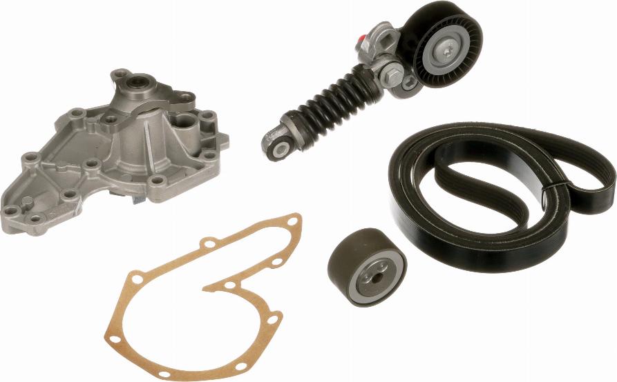 GATES KP56PK1660 - Pompa acqua + Kit cinghia Poly V www.autoricambi360.it